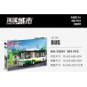 JIESTAR 55007 non  THÀNH PHỐ TOÀN CẦU XE BUÝT bộ đồ chơi xếp lắp ráp ghép mô hình City GLOBAL CITY BUS 385 khối