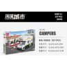 JIESTAR 55005 non  THÀNH PHỐ TOÀN CẦU CAMPERVAN bộ đồ chơi xếp lắp ráp ghép mô hình City GLOBAL CITY CAMPERS 337 khối