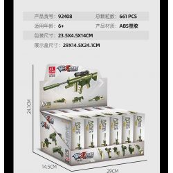 JIESTAR 92408 non  SÚNG TRƯỜNG M416 TỔ HỢP tỷ lệ 1:14 bộ đồ chơi xếp lắp ráp ghép mô hình Gun 661 khối