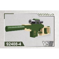 JIESTAR 92408 non  SÚNG TRƯỜNG M416 TỔ HỢP tỷ lệ 1:14 bộ đồ chơi xếp lắp ráp ghép mô hình Gun 661 khối