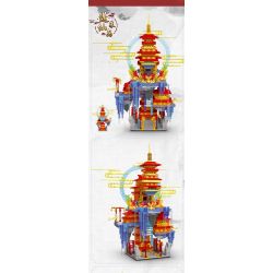 JIESTAR 3611 non  ĐẢO BỒNG LAI bộ đồ chơi xếp lắp ráp ghép mô hình 1134 khối