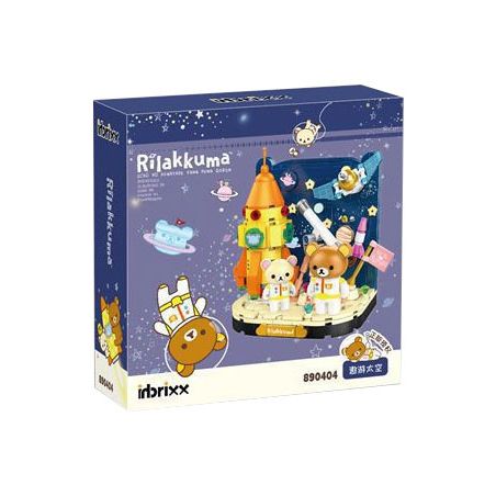 INBRIXX 890404 non  RILAKKUMA DU HÀNH TRONG KHÔNG GIAN bộ đồ chơi xếp lắp ráp ghép mô hình