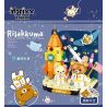 INBRIXX 890404 non  RILAKKUMA DU HÀNH TRONG KHÔNG GIAN bộ đồ chơi xếp lắp ráp ghép mô hình