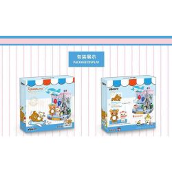 INBRIXX 890403 non  RILAKKUMA CHUYẾN DU LỊCH NƯỚC PHÁP LÃNG MẠN bộ đồ chơi xếp lắp ráp ghép mô hình