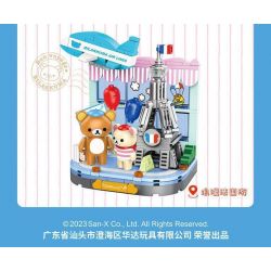 INBRIXX 890403 non  RILAKKUMA CHUYẾN DU LỊCH NƯỚC PHÁP LÃNG MẠN bộ đồ chơi xếp lắp ráp ghép mô hình
