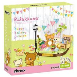 INBRIXX 890402 non  RILAKKUMA CHUYẾN DÃ NGOẠI VUI VẺ bộ đồ chơi xếp lắp ráp ghép mô hình RILAKKUMA HAPPY HOLIDAY PICNIC
