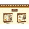INBRIXX 890401 non  RILAKKUMA QUÁN CÀ PHÊ LƯỜI BIẾNG bộ đồ chơi xếp lắp ráp ghép mô hình RILAKKUMA CHOCOLATE AND COFFEE