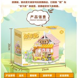 WELEMAGINATION 2134 non  IZAKAYA bộ đồ chơi xếp lắp ráp ghép mô hình Girl THE PUB Con Gái 601 khối