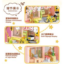 WELEMAGINATION 2134 non  IZAKAYA bộ đồ chơi xếp lắp ráp ghép mô hình Girl THE PUB Con Gái 601 khối