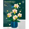 WELEMAGINATION 2139 non  HOA LAN VÀNG THƠM bộ đồ chơi xếp lắp ráp ghép mô hình Flowers ORCHIDS ELEGANT 606 khối