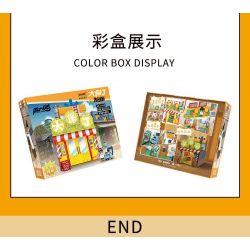 BALODY 21109 non  SÁT THỦ WU LIUQI TIỆM TÓC DA BẢO ĐỊNH bộ đồ chơi xếp lắp ráp ghép mô hình Movie & Game Phim Và Trò Chơi 2324 khối