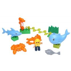 HYSTOYS HONGYUANSHENG AOLEDUOTOYS HG-1501 1501 HG1501 Xếp hình kiểu    Arctic Thế Giới đáy Biển 13 khối