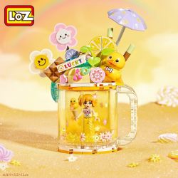 LOZ 4204 non  CỐC CÁT LÚN KEM CHANH CHUA bộ đồ chơi xếp lắp ráp ghép mô hình SWEET QUICKSAND CUP 236 khối