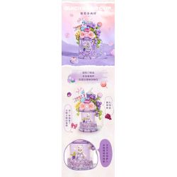 LOZ 4203 non  CỐC CÁT LÚN KEM MỌNG NƯỚC NHO bộ đồ chơi xếp lắp ráp ghép mô hình SWEET QUICKSAND CUP 258 khối