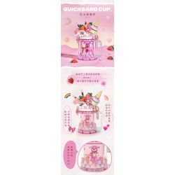 LOZ 4201 non  CỐC CÁT LÚN KEM PHÔ MAI BERRY bộ đồ chơi xếp lắp ráp ghép mô hình SWEET QUICKSAND CUP 235 khối