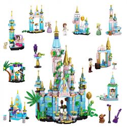 FORANGE FC3828 3828 non  KẾT HỢP ĐA DẠNG ROYAL FANTASY CASTLE 8 bộ đồ chơi xếp lắp ráp ghép mô hình Girl Con Gái 782 khối