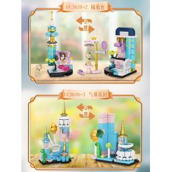 FORANGE FC3828 3828 non  KẾT HỢP ĐA DẠNG ROYAL FANTASY CASTLE 8 bộ đồ chơi xếp lắp ráp ghép mô hình Girl Con Gái 782 khối