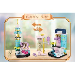 FORANGE FC3828 3828 non  KẾT HỢP ĐA DẠNG ROYAL FANTASY CASTLE 8 bộ đồ chơi xếp lắp ráp ghép mô hình Girl Con Gái 782 khối