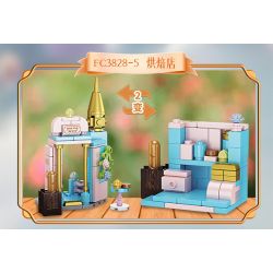 FORANGE FC3828 3828 non  KẾT HỢP ĐA DẠNG ROYAL FANTASY CASTLE 8 bộ đồ chơi xếp lắp ráp ghép mô hình Girl Con Gái 782 khối