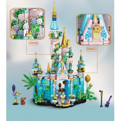 FORANGE FC3828 3828 non  KẾT HỢP ĐA DẠNG ROYAL FANTASY CASTLE 8 bộ đồ chơi xếp lắp ráp ghép mô hình Girl Con Gái 782 khối