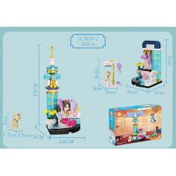 FORANGE FC3828 3828 non  KẾT HỢP ĐA DẠNG ROYAL FANTASY CASTLE 8 bộ đồ chơi xếp lắp ráp ghép mô hình Girl Con Gái 782 khối