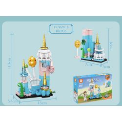 FORANGE FC3828 3828 non  KẾT HỢP ĐA DẠNG ROYAL FANTASY CASTLE 8 bộ đồ chơi xếp lắp ráp ghép mô hình Girl Con Gái 782 khối