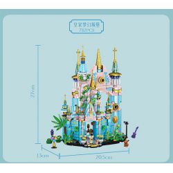 FORANGE FC3828 3828 non  KẾT HỢP ĐA DẠNG ROYAL FANTASY CASTLE 8 bộ đồ chơi xếp lắp ráp ghép mô hình Girl Con Gái 782 khối