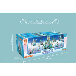 FORANGE FC3828 3828 non  KẾT HỢP ĐA DẠNG ROYAL FANTASY CASTLE 8 bộ đồ chơi xếp lắp ráp ghép mô hình Girl Con Gái 782 khối
