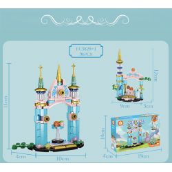 FORANGE FC3828 3828 non  KẾT HỢP ĐA DẠNG ROYAL FANTASY CASTLE 8 bộ đồ chơi xếp lắp ráp ghép mô hình Girl Con Gái 782 khối