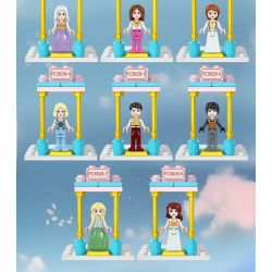 FORANGE FC3828 3828 non  KẾT HỢP ĐA DẠNG ROYAL FANTASY CASTLE 8 bộ đồ chơi xếp lắp ráp ghép mô hình Girl Con Gái 782 khối