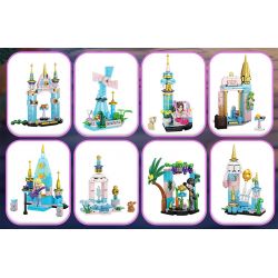 FORANGE FC3828 3828 non  KẾT HỢP ĐA DẠNG ROYAL FANTASY CASTLE 8 bộ đồ chơi xếp lắp ráp ghép mô hình Girl Con Gái 782 khối