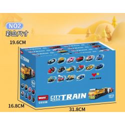 WOMA C0328 0328 non  TÀU THÀNH PHỐ 16 TỔ HỢP bộ đồ chơi xếp lắp ráp ghép mô hình Creator URBAN TRAIN Sáng Tạo 710 khối