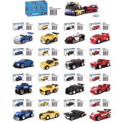 WOMA C0700 0700 non  XE VẬN CHUYỂN SƠ MI RƠ MOÓC 16 TỔ HỢP bộ đồ chơi xếp lắp ráp ghép mô hình Racers SUPER THUNDERING Đua Tốc Độ 791 khối