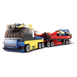 WOMA C0700 0700 non  XE VẬN CHUYỂN SƠ MI RƠ MOÓC 16 TỔ HỢP bộ đồ chơi xếp lắp ráp ghép mô hình Racers SUPER THUNDERING Đua Tốc Độ 791 khối