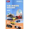 WOMA C0700 0700 non  XE VẬN CHUYỂN SƠ MI RƠ MOÓC 16 TỔ HỢP bộ đồ chơi xếp lắp ráp ghép mô hình Racers SUPER THUNDERING Đua Tốc Độ 791 khối