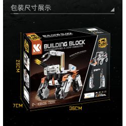 KAIYU KEEYEE WORLD K96136 96136 non  THE WANDERING EARTH 2 BENBEN CHÚ CHÓ ROBOT CHIẾN ĐẤU CÓ THỂ THAY ĐỔI bộ đồ chơi xếp lắp ráp ghép mô hình SCIENCE ROBOTIC DOG Lưu Lạc Địa Cầu 730 khối