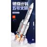TOP TOY TC1404 1404 non  DỰ ÁN BÌNH MINH TÊN LỬA LONG MARCH 5 bộ đồ chơi xếp lắp ráp ghép mô hình Space CZ-5 Thám Hiểm Không Gian 360 khối