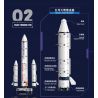 TOP TOY TC1404 1404 non  DỰ ÁN BÌNH MINH TÊN LỬA LONG MARCH 5 bộ đồ chơi xếp lắp ráp ghép mô hình Space CZ-5 Thám Hiểm Không Gian 360 khối