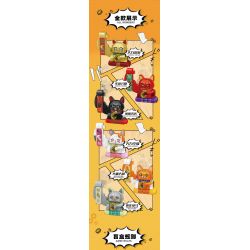 TOP TOY TC1306 1306 non  NAM CHÂM TỦ LẠNH LUCKY CAT 6 LOẠI bộ đồ chơi xếp lắp ráp ghép mô hình Gear Đồ Lắp Ghép 480 khối