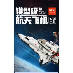TOP TOY TC1408 1408 non  TÀU CON THOI bộ đồ chơi xếp lắp ráp ghép mô hình Space Thám Hiểm Không Gian 700 khối
