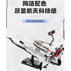 TOP TOY TC1408 1408 non  TÀU CON THOI bộ đồ chơi xếp lắp ráp ghép mô hình Space Thám Hiểm Không Gian 700 khối
