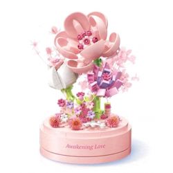 TOP TOY TC1116 1116 non  HỘP NHẠC HOA TÌNH YÊU THỨC TỈNH bộ đồ chơi xếp lắp ráp ghép mô hình Flowers AWAKENING LOVE