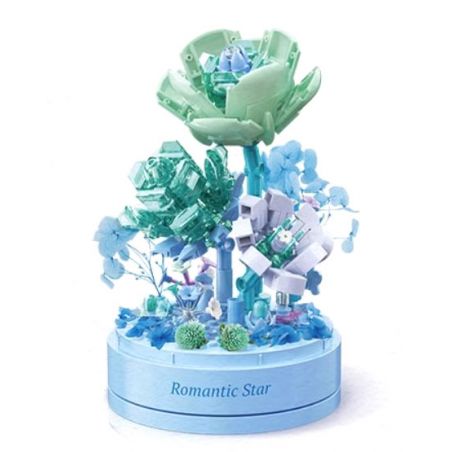 TOP TOY TC1115 1115 non  HỘP NHẠC HOA NHỮNG NGÔI SAO LÃNG MẠN bộ đồ chơi xếp lắp ráp ghép mô hình Flowers ROMANTIC STAR