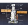TOP TOY TC1407 1407 non  CABIN LÕI THIÊN HÀ bộ đồ chơi xếp lắp ráp ghép mô hình Space Thám Hiểm Không Gian 896 khối
