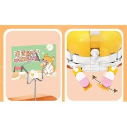 TOP TOY TC1310 1310 non  NGƯỜI GIỮ TỜ GIẤY DỄ THƯƠNG MÔNG CHÓ BÁNH MÌ KHÔ bộ đồ chơi xếp lắp ráp ghép mô hình