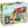 HYSTOYS HONGYUANSHENG AOLEDUOTOYS HG-1421 1421 HG1421 Xếp hình kiểu    Family House Nhà ông Ngoại 83 khối