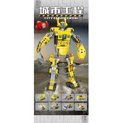 Bozhi 80463 non  KỸ THUẬT ĐÔ THỊ 8 MÔ HÌNH bộ đồ chơi xếp lắp ráp ghép mô hình Creator Sáng Tạo 714 khối