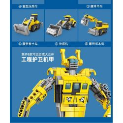 Bozhi 80463 non  KỸ THUẬT ĐÔ THỊ 8 MÔ HÌNH bộ đồ chơi xếp lắp ráp ghép mô hình Creator Sáng Tạo 714 khối