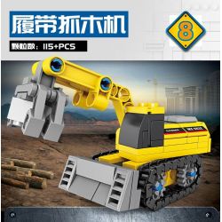 Bozhi 80463 non  KỸ THUẬT ĐÔ THỊ 8 MÔ HÌNH bộ đồ chơi xếp lắp ráp ghép mô hình Creator Sáng Tạo 714 khối