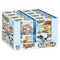 ZHEGAO QL1745 1745 non  MÔ HÌNH KHỦNG LONG CHIẾN 8 bộ đồ chơi xếp lắp ráp ghép mô hình DINOSAUR